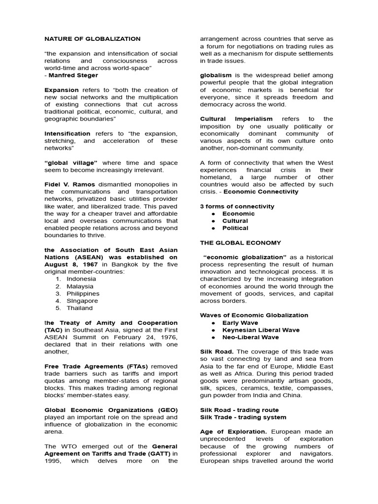 Understanding Globalization Dynamics | PDF | Bretton Woods System ...