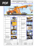 Farana Checklist | PDF | Crane (Machine) | Vehicles