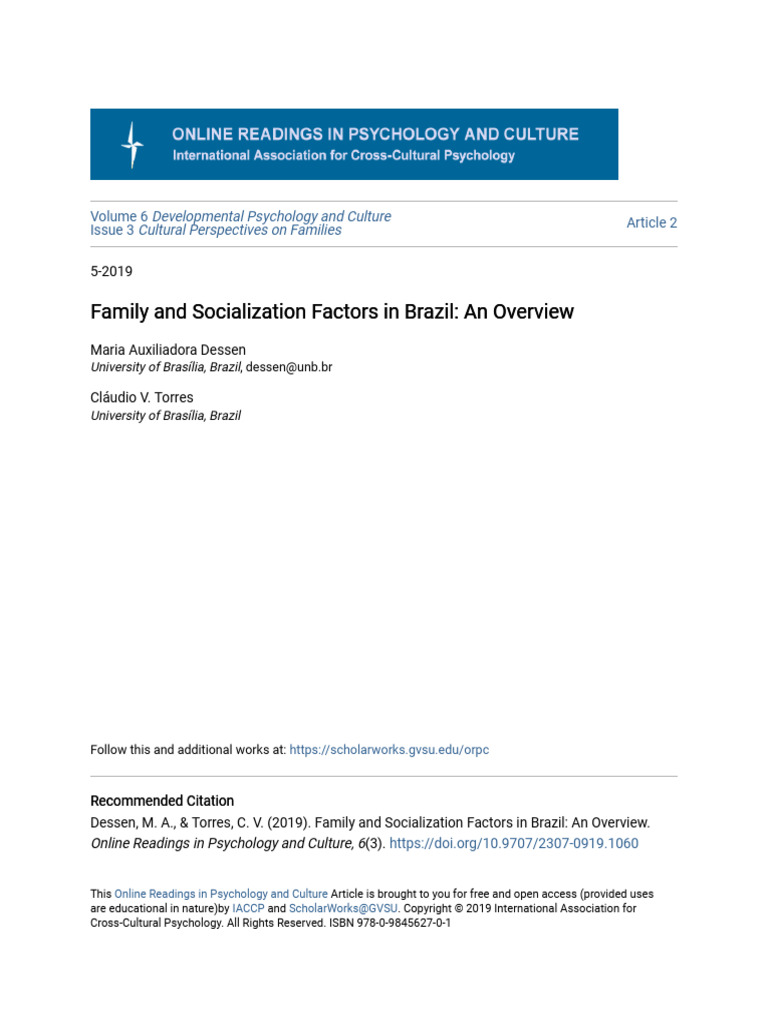 Family and Socialization Factors in Brazil - An Overview | PDF | Family ...