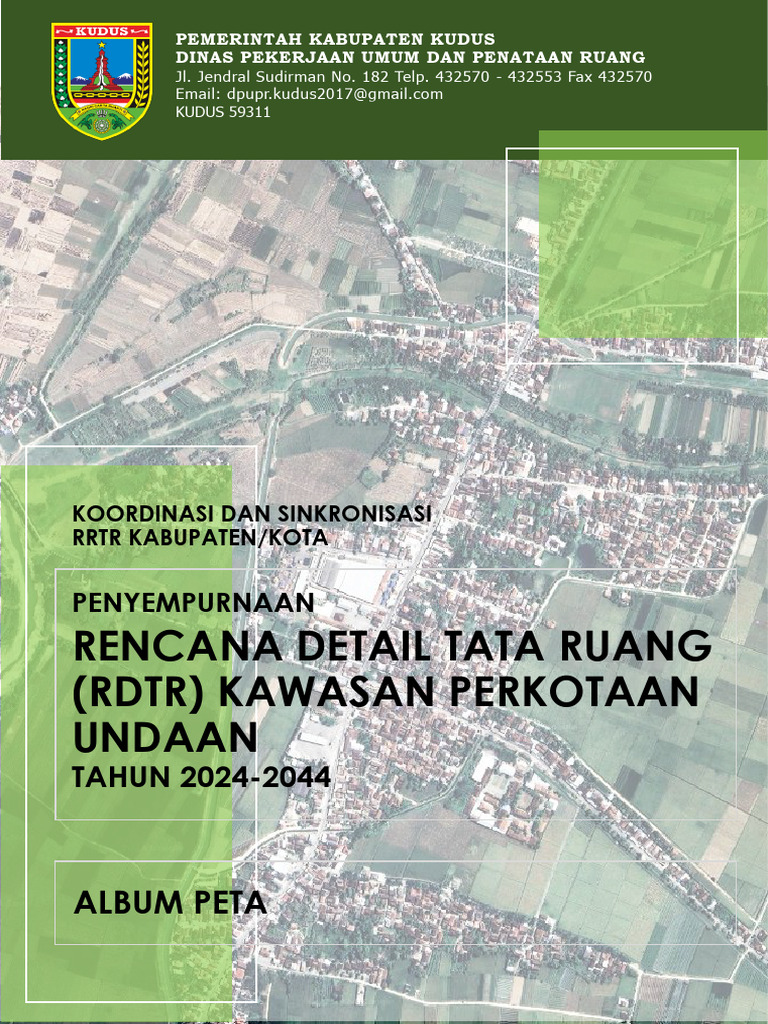 Peta RDTR Kawasan Perkotaan Undaan | PDF