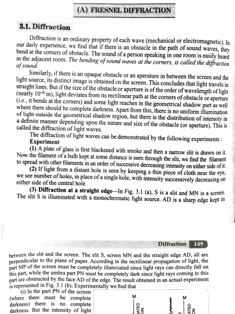 Wave Optics 03 | PDF | Diffraction | Physics