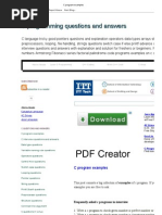 Basic C Programs Asked In Interview Pdf