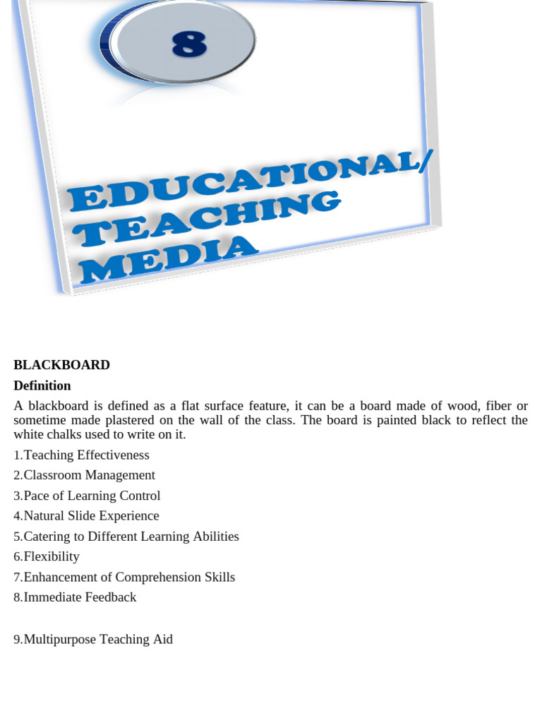 Unit-3 Educational Media | PDF | Blu Ray | Videotape