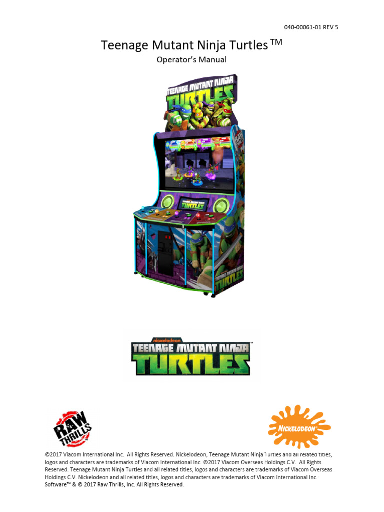040-00061-01 TMNT Manual REV5 | PDF | Booting | Electrostatic Discharge