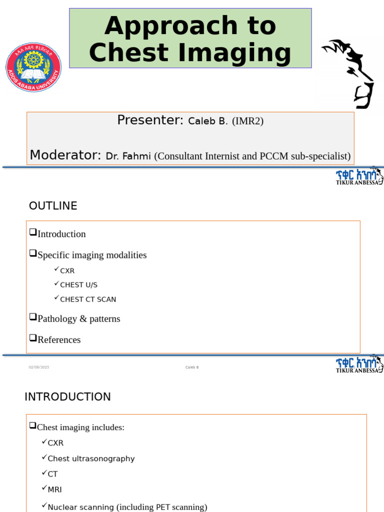 Caleb Chest Imaging | PDF | Lung | Ct Scan