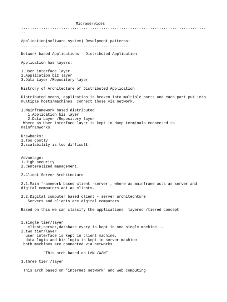 Microservices Architecture and Development Guide | PDF | Databases ...