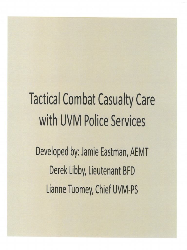 UVM PD Tactical Combat Power Point | PDF