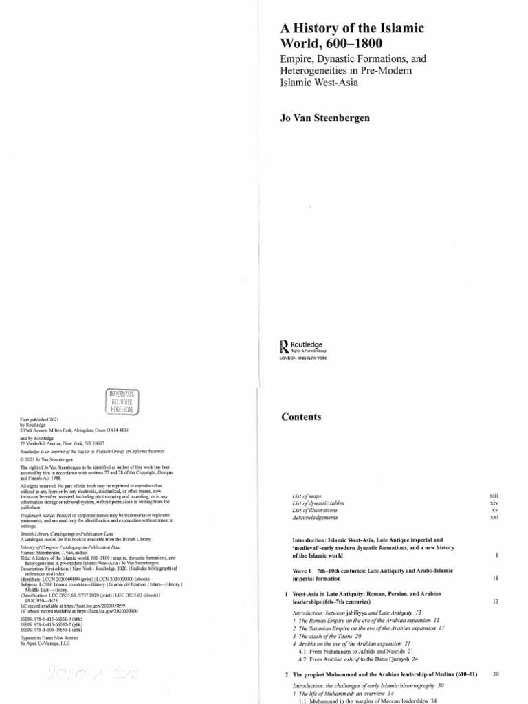 Steenbergen - A History of The Islamic World (S.257-29.01.25 | PDF