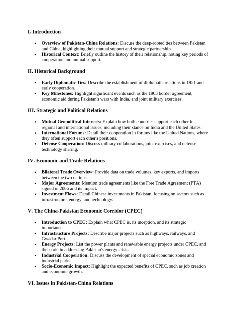 Overview of Pakistan-China Relations | PDF | Pakistan | Global Politics