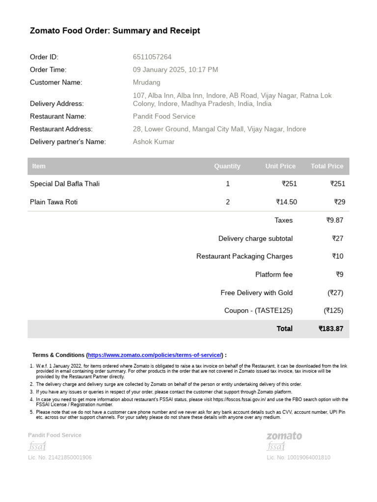 zomato-food-bill-pdf-business