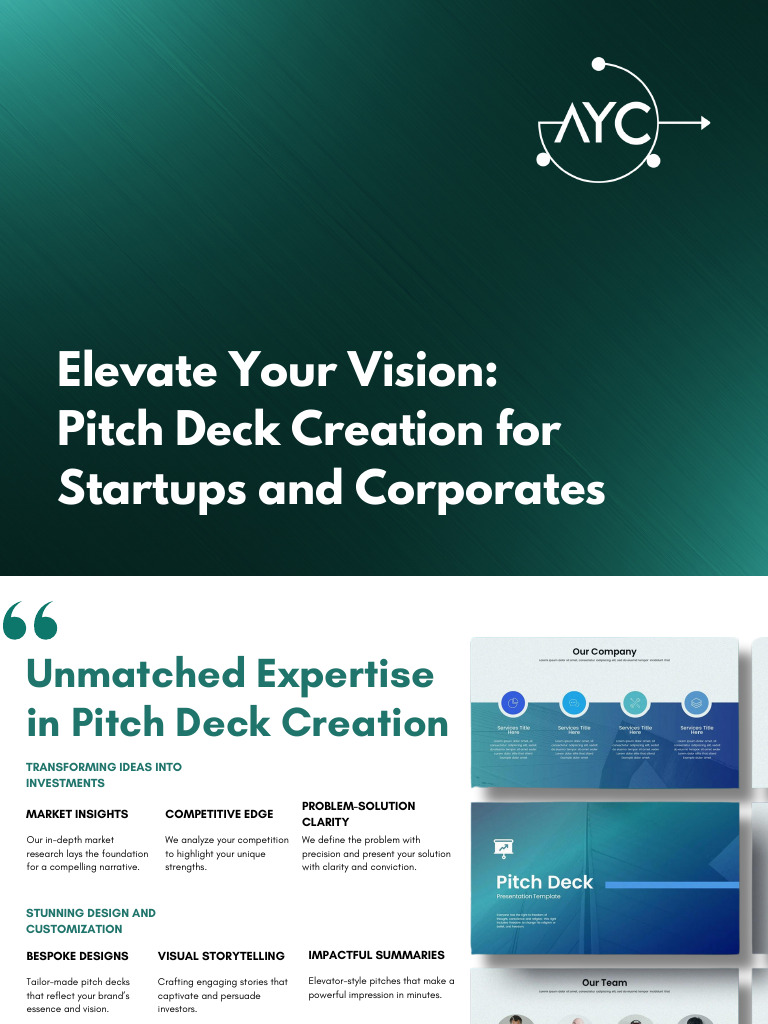 Affordable Pitch Deck Services for SMBs | PDF | Startup Company | Small ...