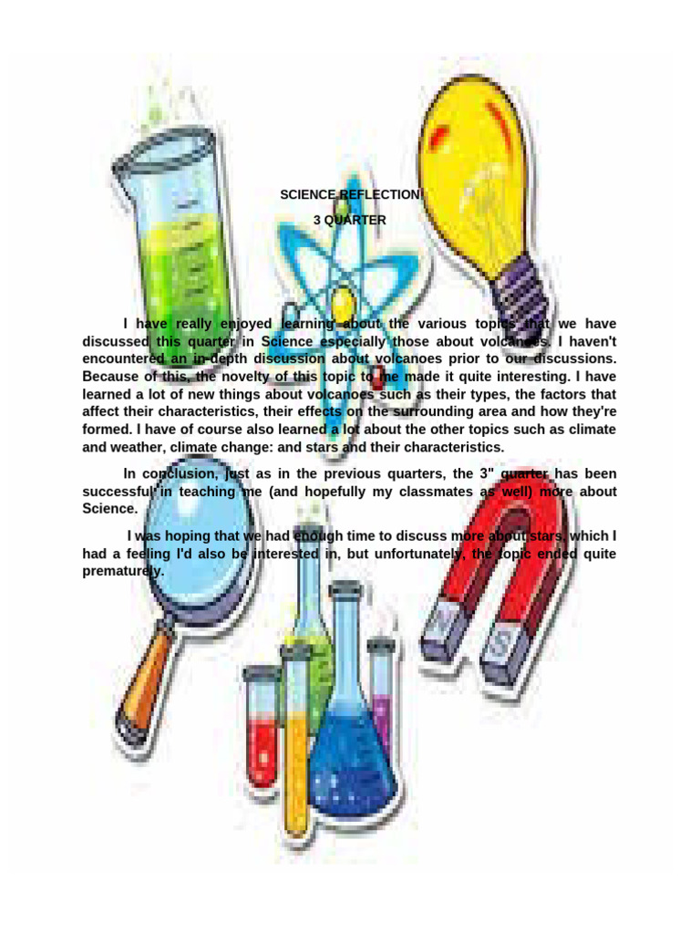 Science Reflection: Volcanoes and Stars | PDF