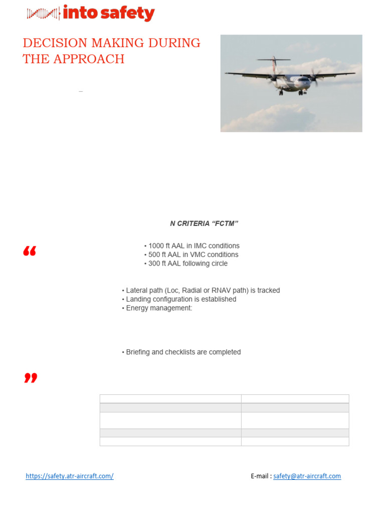 Decision Making During The Approach | PDF | Airport | Visual Flight Rules