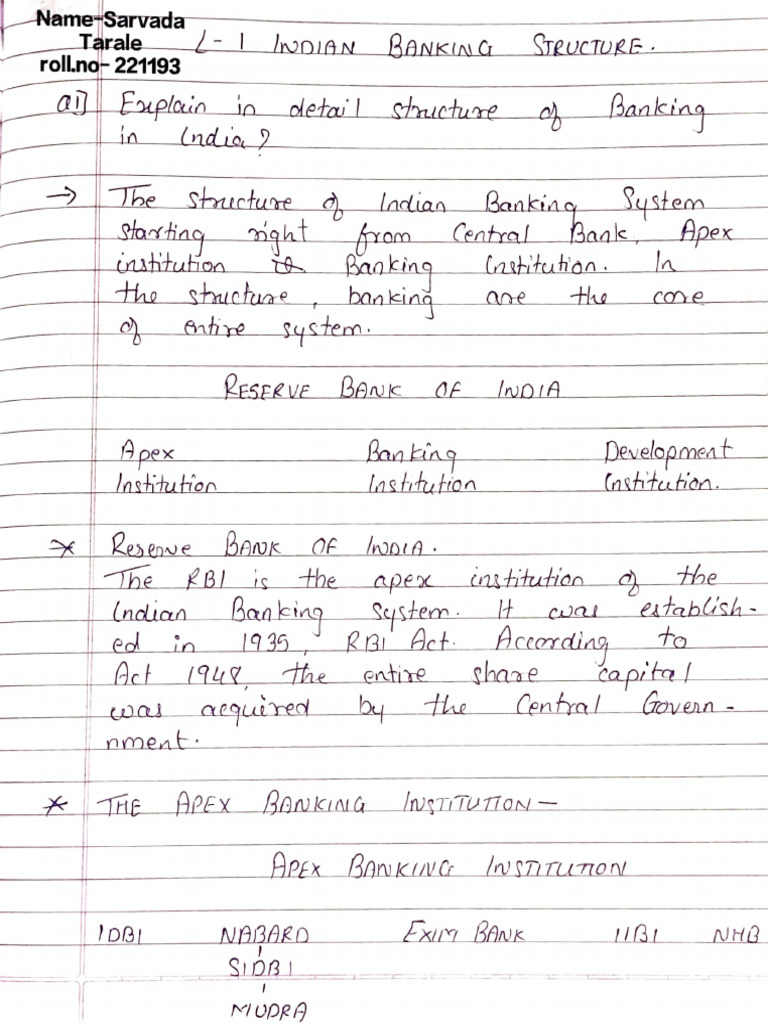 Banking Structure in India | PDF