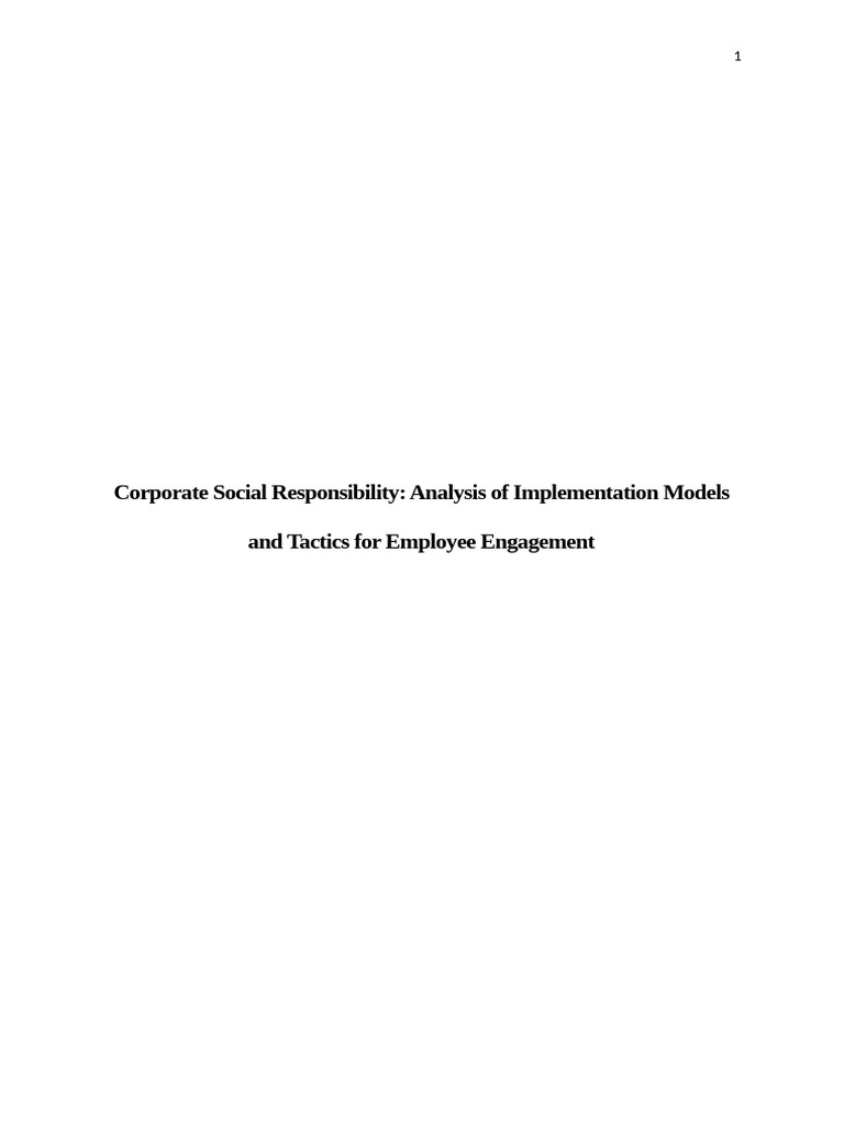 CSR | PDF | Corporate Social Responsibility | Social Psychology