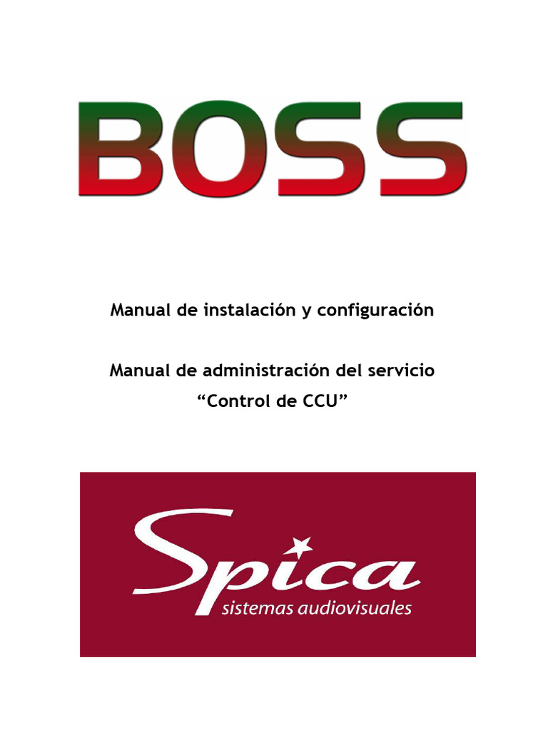 Guía de Instalación y Configuración BOSS | PDF | Archivo de computadora ...