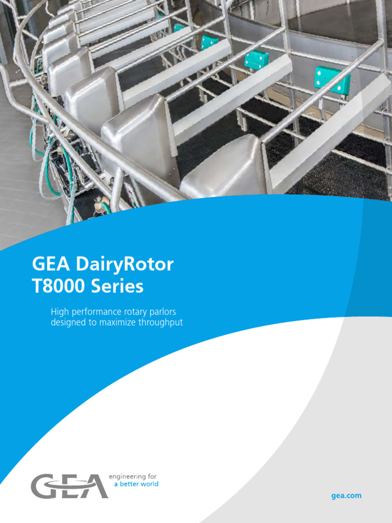 GEA DairyRotor T8000 Series Overview | PDF | Dairy Farming