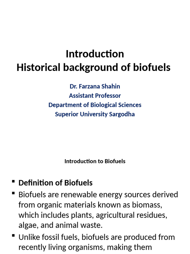 Overview of Biofuels and Their Impact | PDF | Biofuel | Natural Environment