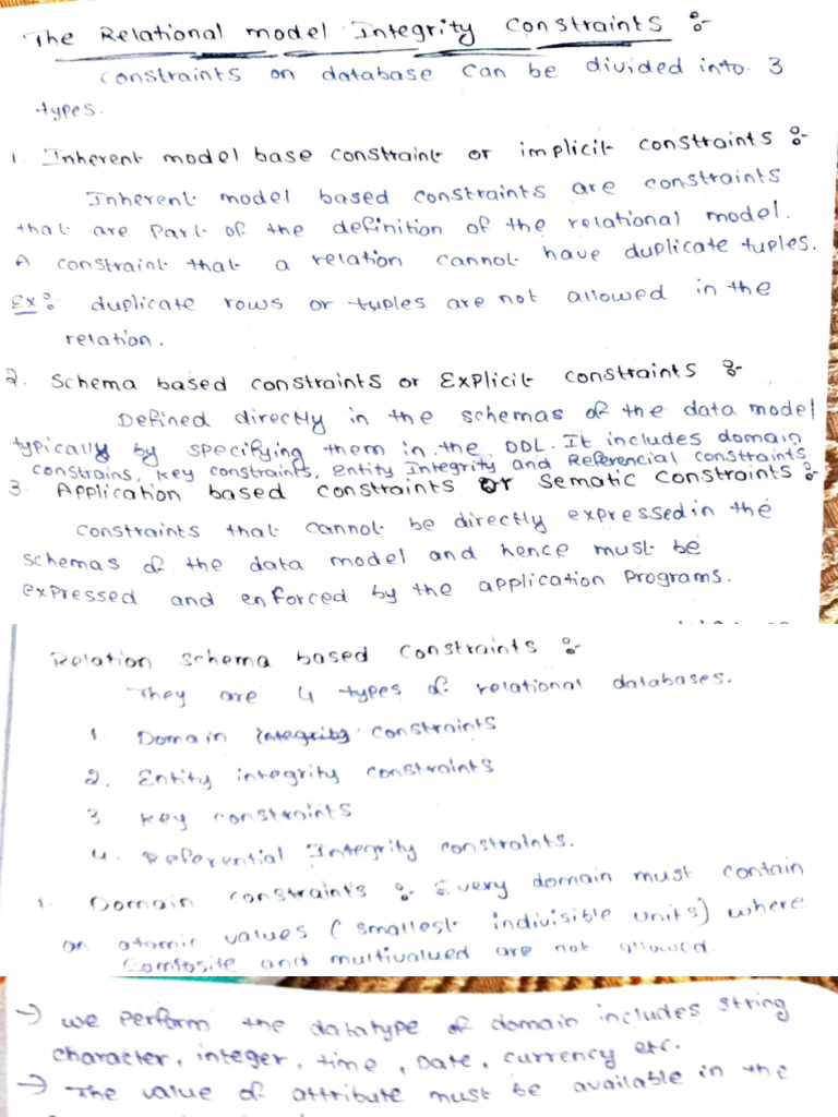 Database Constraints Guide | PDF | Relational Database | Data ...