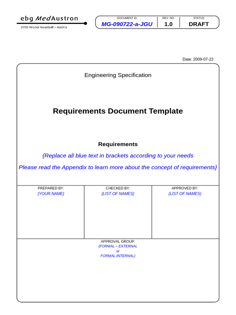 Engineering Requirements Document | PDF | Use Case | Reliability ...
