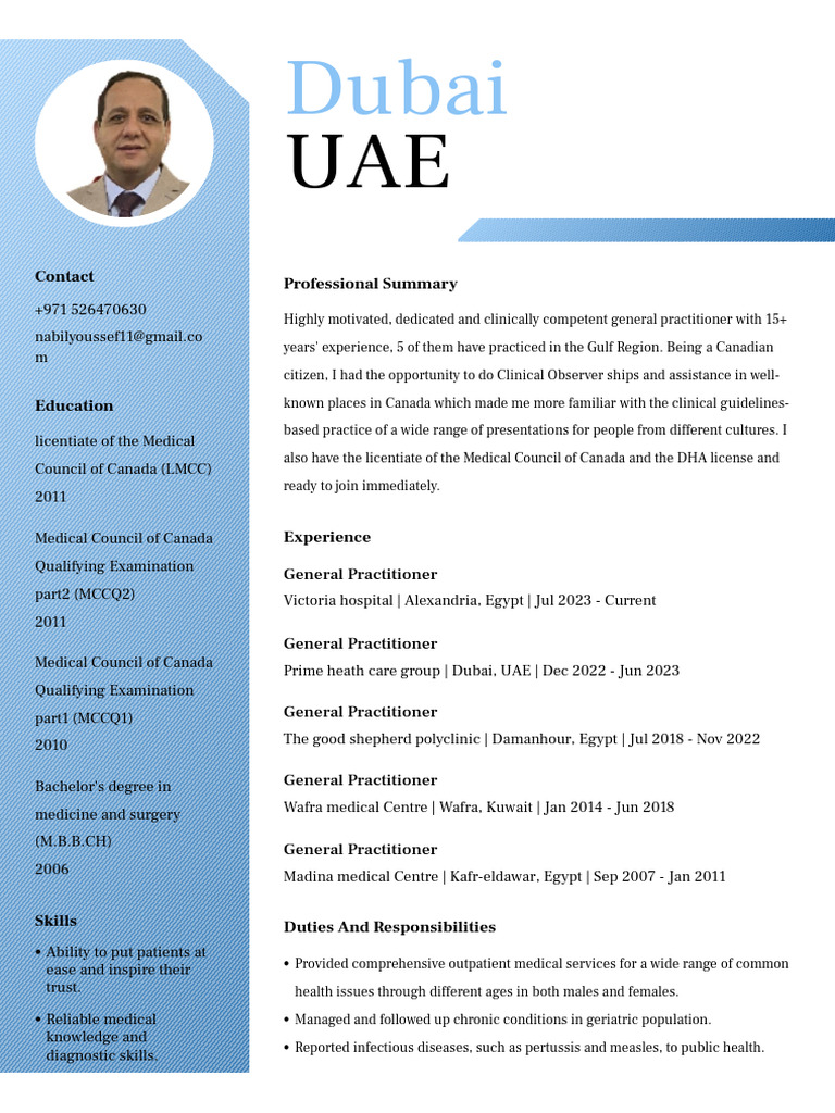 Dubai_UAE_CV_2 | PDF | General Practitioner | Hospital