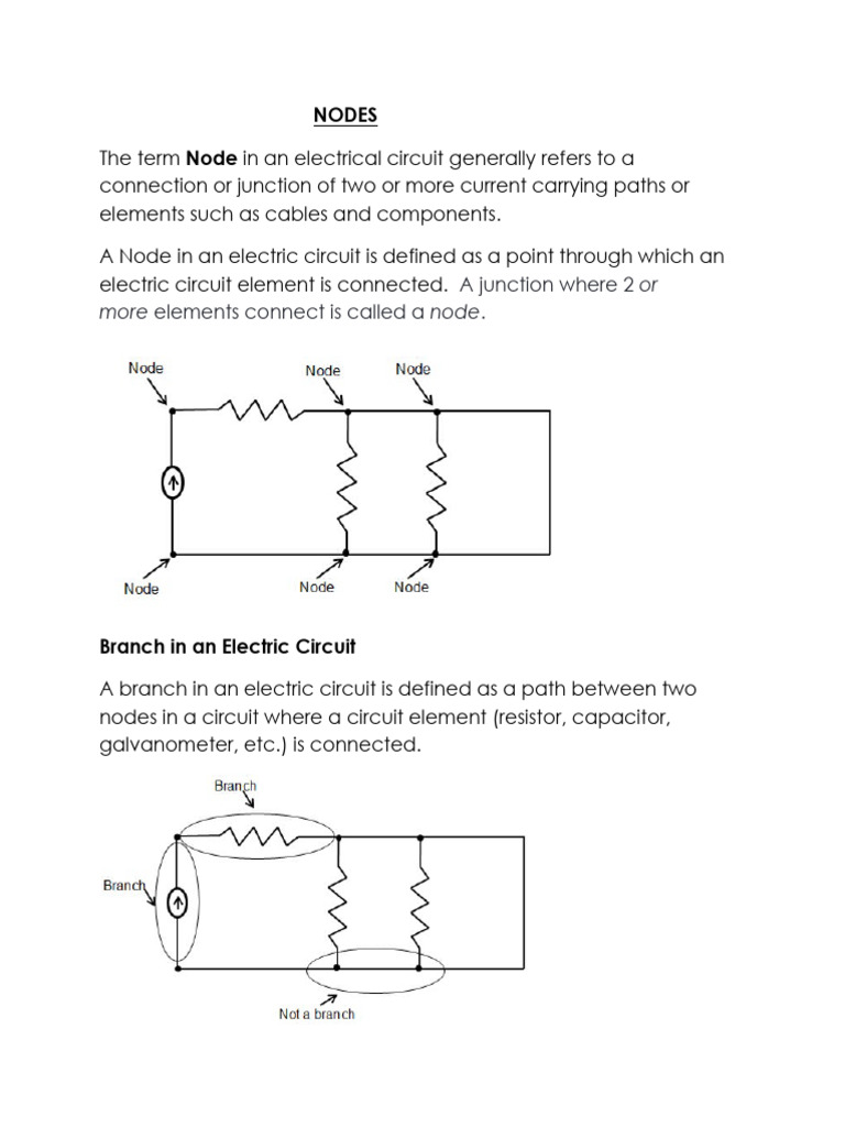 Understanding Nodes, Branches, and Loops | PDF