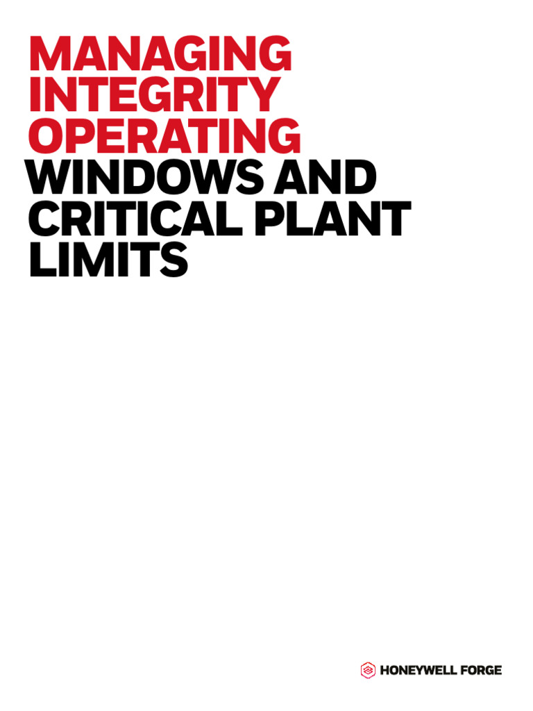 Managing Integrity Operating Windows | PDF | Reliability Engineering | Risk