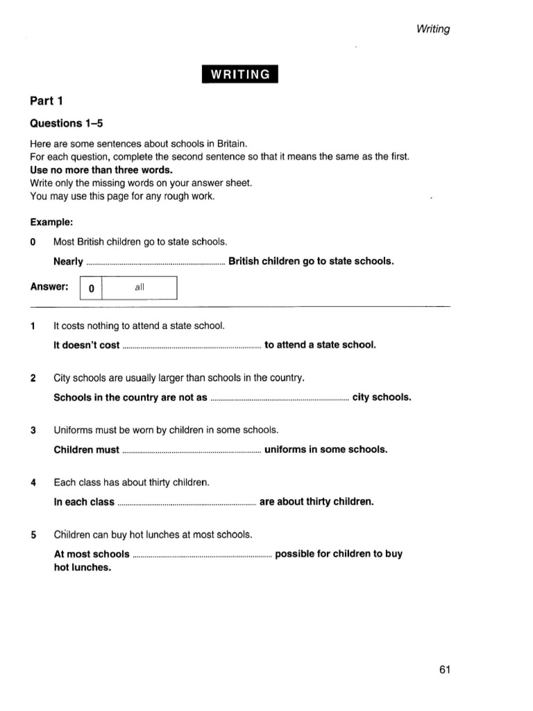 Writing Test 3 | PDF