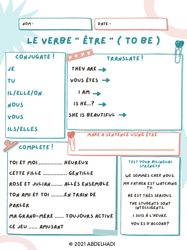 Conjugaison du verbe 
