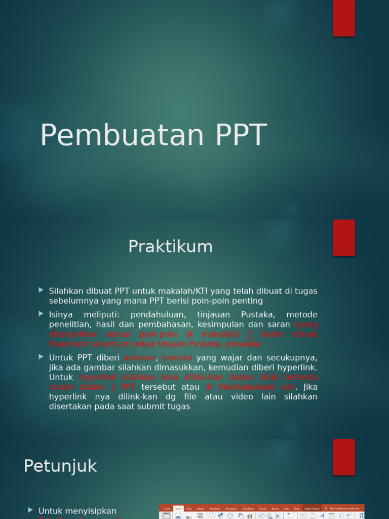 Praktikum Pembuatan PPT | PDF