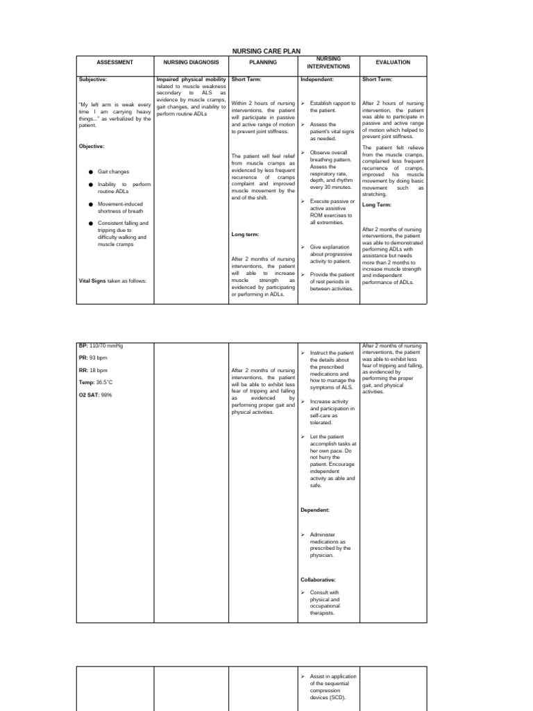 Nursing Care Plan | PDF | Nursing | Diseases And Disorders