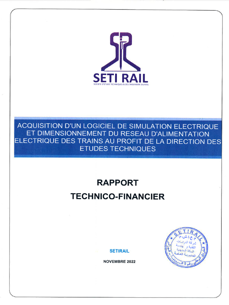 Acquisition d'un logiciel SETI Rail | PDF | Transport ferroviaire | Frein