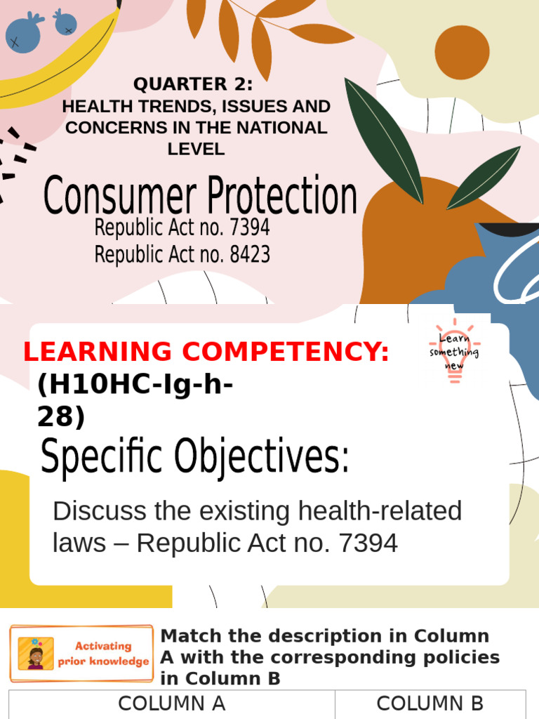 Q2-PPT-HEALTH10-Module 1 (Consumer Protection) | PDF | Alternative Medicine
