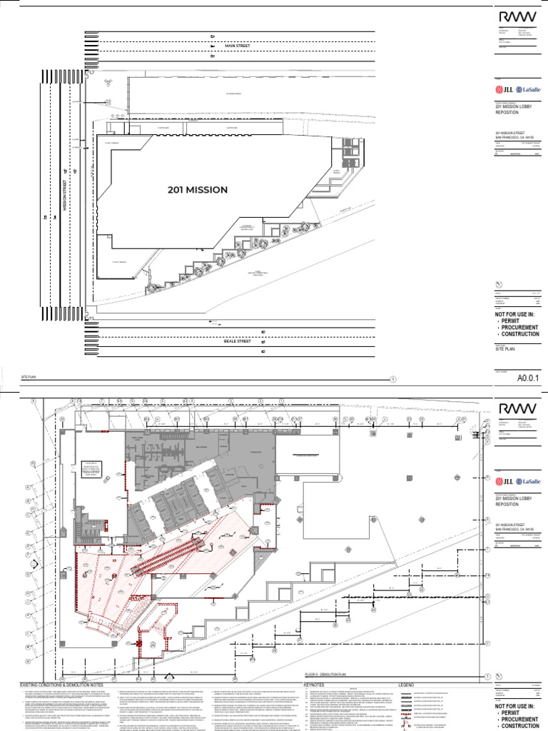 201 Mission Street Site Plan Overview | PDF | Transport Infrastructure