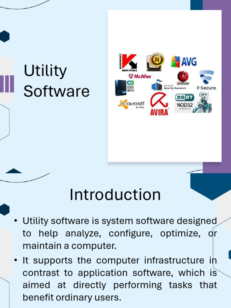 4-Utility Software Presentation | PDF