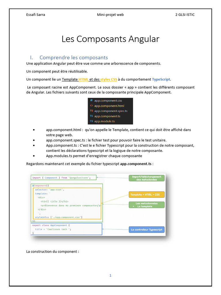 Introduction aux Composants Angular | PDF | Compilateur | Internet