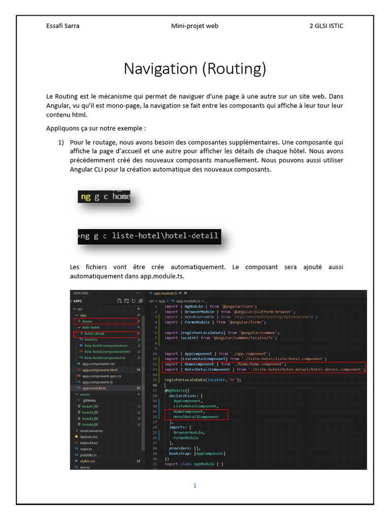 Navigation dans Angular avec Routing | PDF | Internet | Internet et Web