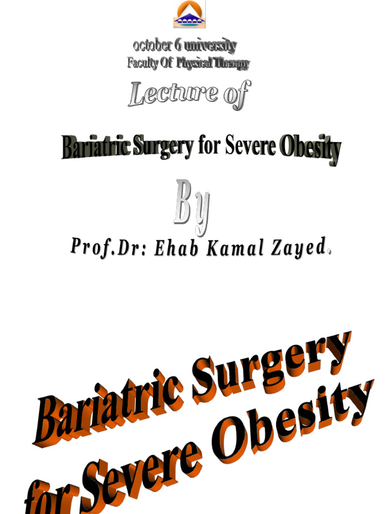 Obesity Classification and Bariatric Surgery | PDF | Obesity | Body ...