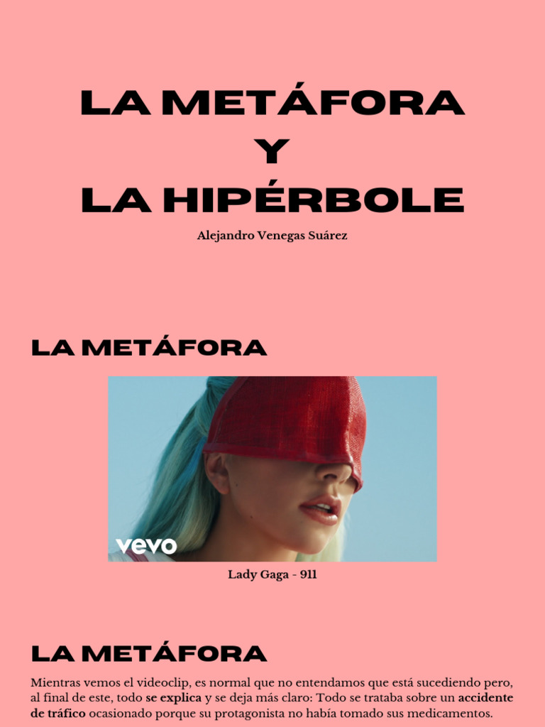 La Metáfora y La Hipérbole. | PDF