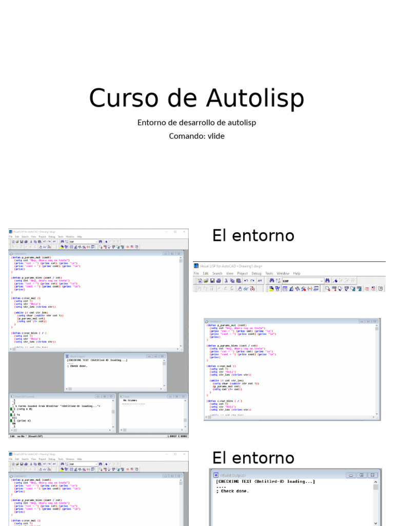 Introducción a Autolisp en AutoCAD | PDF | Programación de computadoras ...