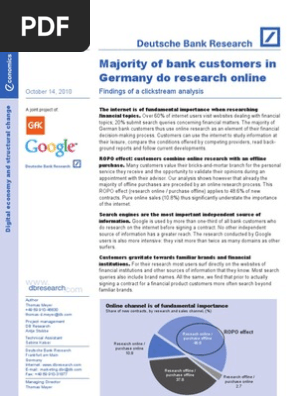 Db Research Online Banking Germany Oct 2010 Search Engine