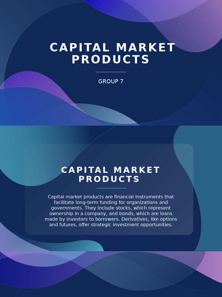 Overview of Capital Market Products | PDF | Derivative (Finance ...