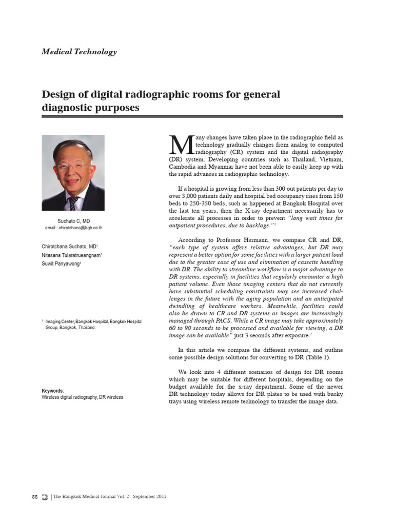 Digital Radiography Room Designs | PDF | Radiography | X Ray
