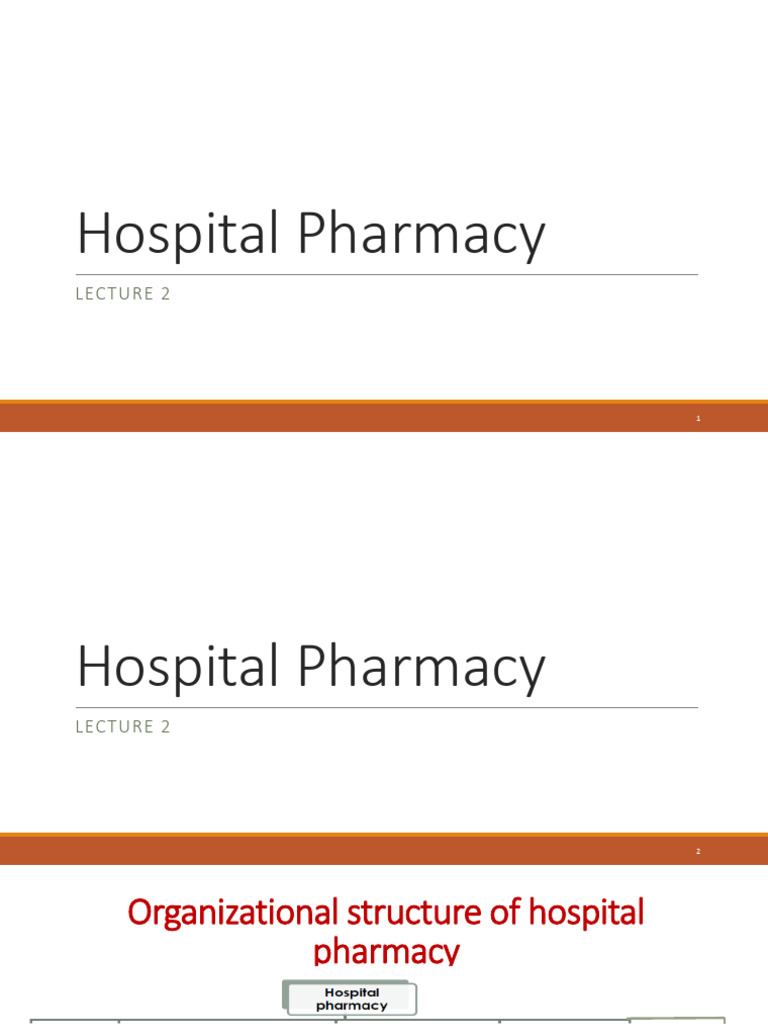 Hospital Pharmacy Roles and Responsibilities | PDF | Pharmacy | Pharmacist