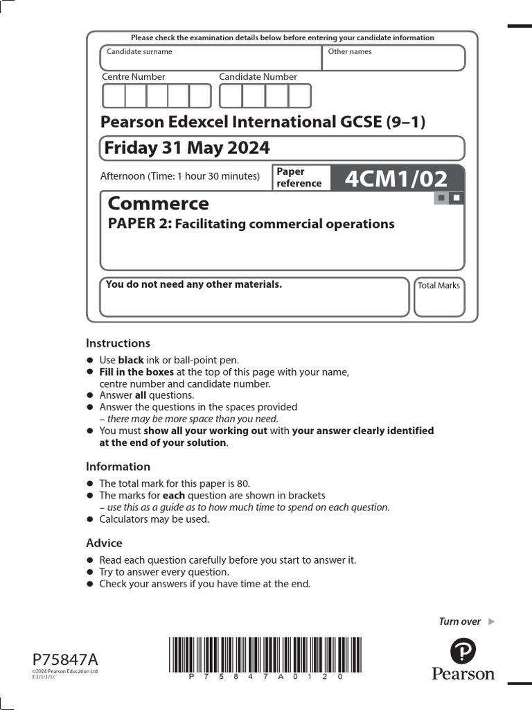 Edexcel IGCSE Commerce Paper 2 Guide | PDF | Volkswagen | Business