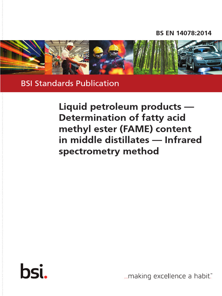 FAME Content in Middle Distillates Standard | PDF | Absorption ...