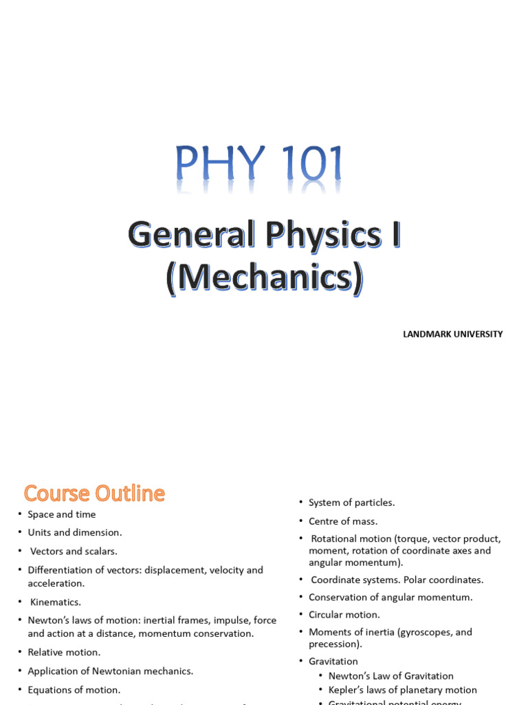 Fundamentals of Physics: Space, Time, and Motion | PDF | International ...
