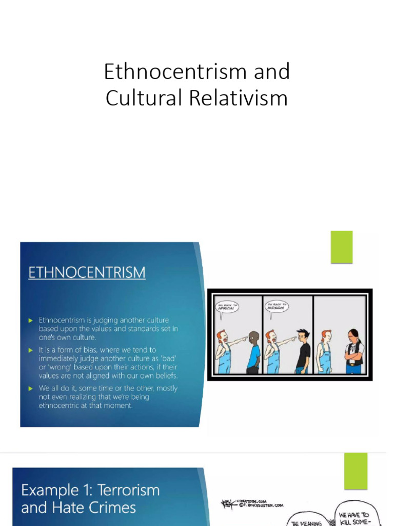 Ethnocentrism Cultural Relativism | PDF