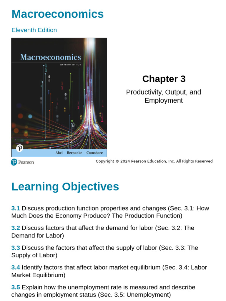 Abel11e ch03 PPTaccessible | PDF | Production Function | Labour Economics