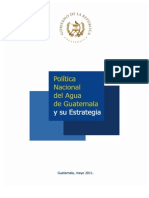 Política Nacional Del Agua de Guatemala